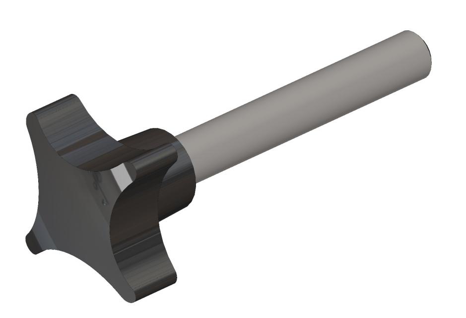 Bouton fixation poignée