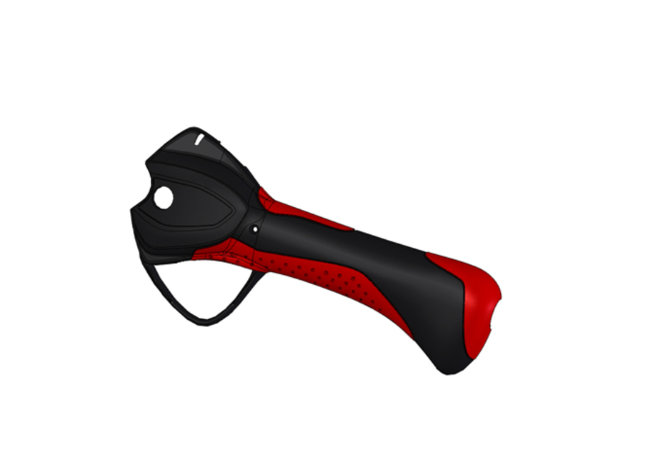 [721G] Coque gauche F3010 avec guide lumière et étiquette