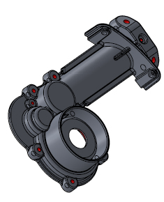 Coque gauche tête bineuse