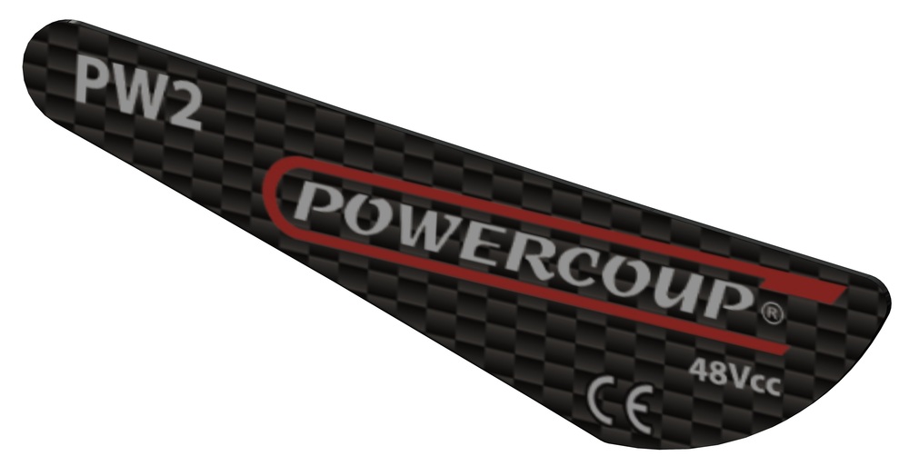 [PW205EG] Etiquette gauche poignée Powercoup