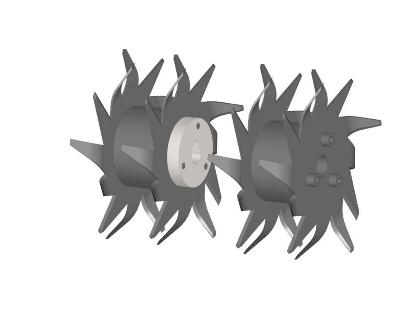 Fraises bineuse complètes Ø150