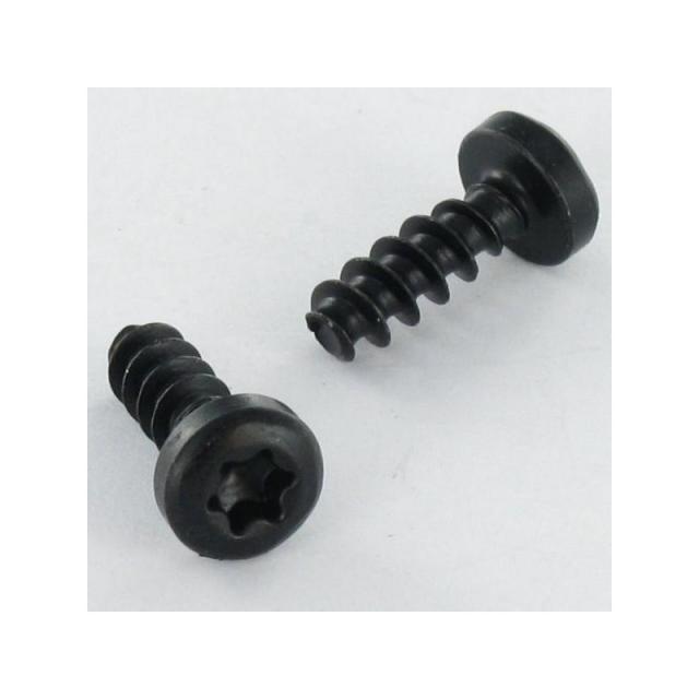 Vis à plastique M2,5 X 12 TB TORX T8 zinguées noires (sachet de 50)