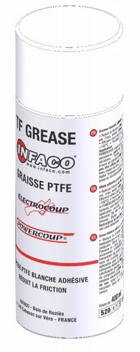 [B400G] Aérosol graisse lithium 400 ml Powercoup